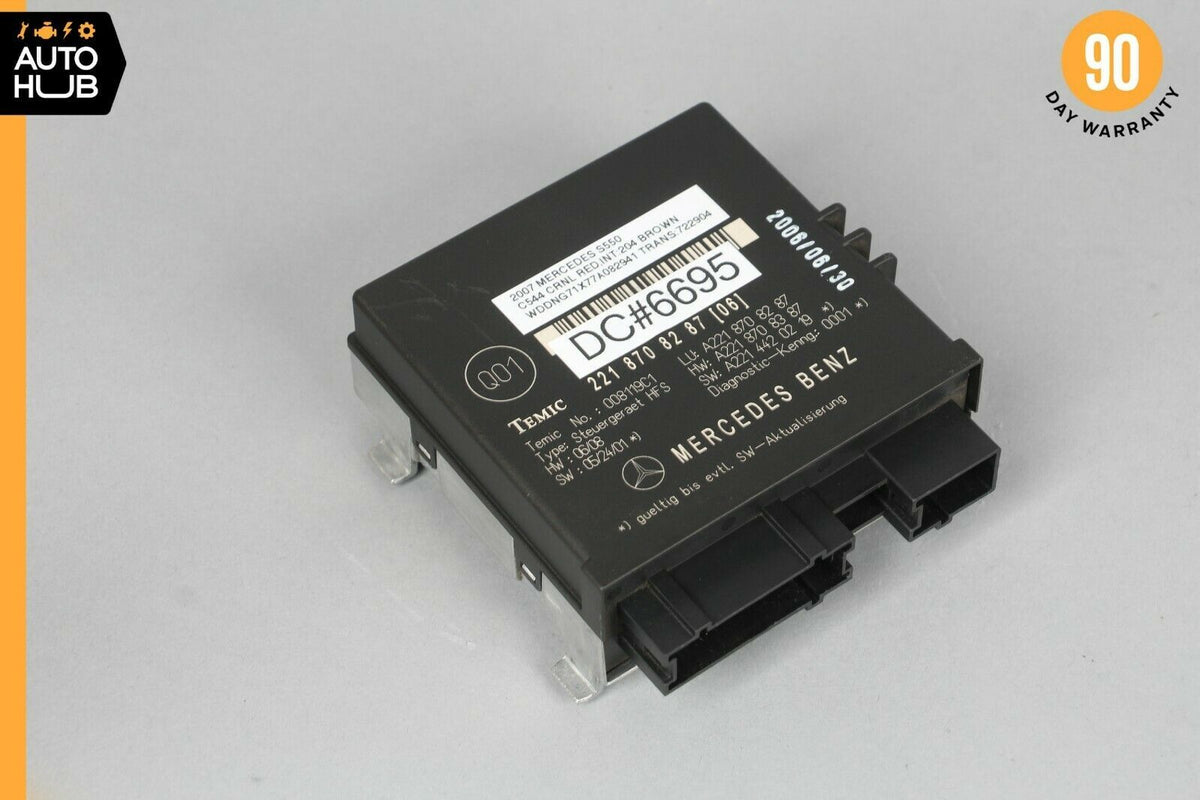 07-09 Mercedes W221 S550 CL600 Trunk Release Remote Open Close Module Unit OEM - photo 1