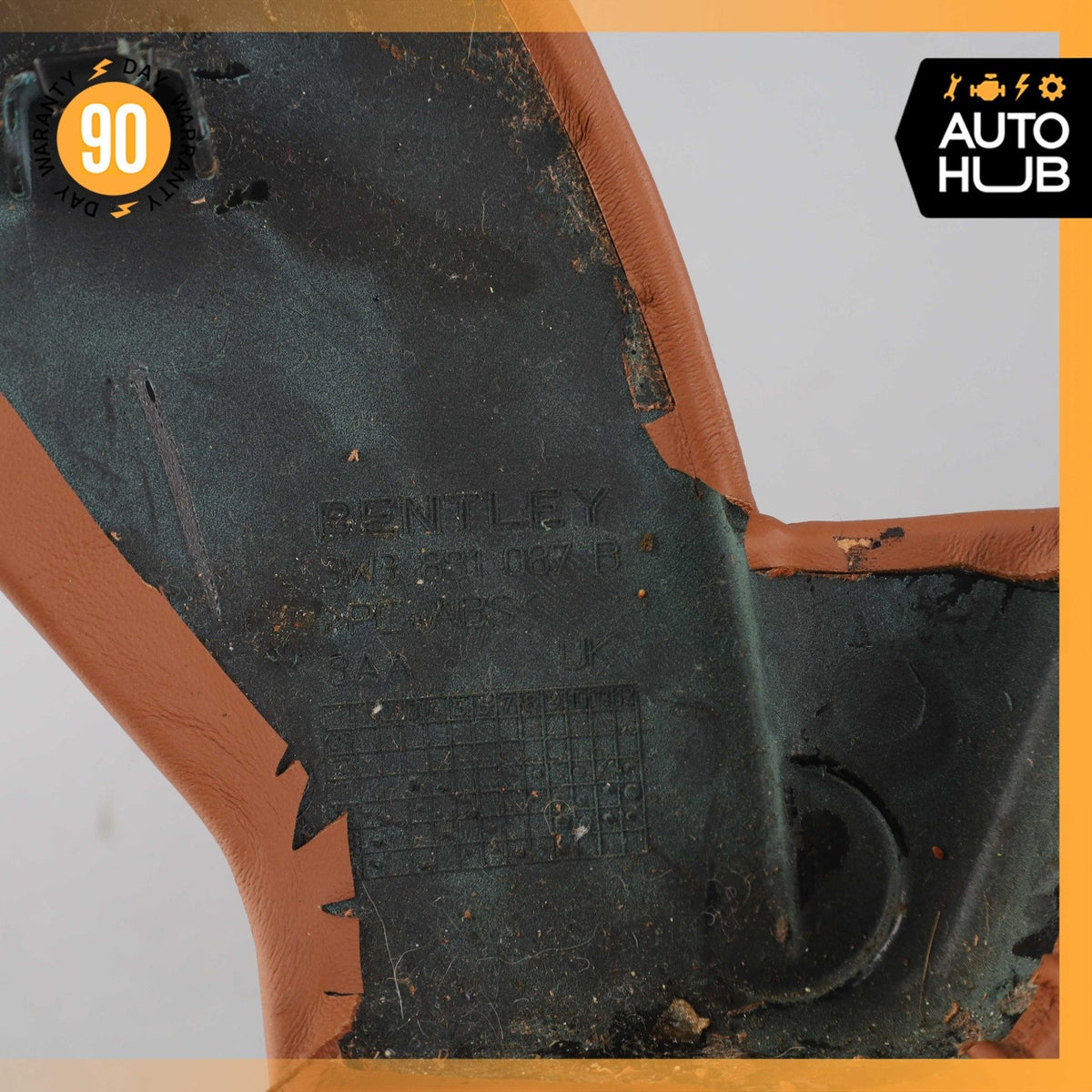 Bentley Continental GT GTC Front Left Driver Inside Seat Cover Trim Brown OEM - photo 9