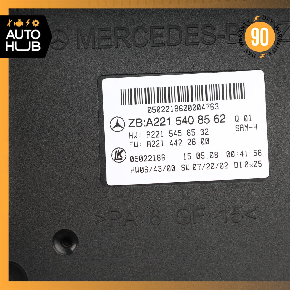07-14 Mercedes W221 S550 CL550 Rear Trunk Relay SAM Module 2215408562 OEM - photo 9