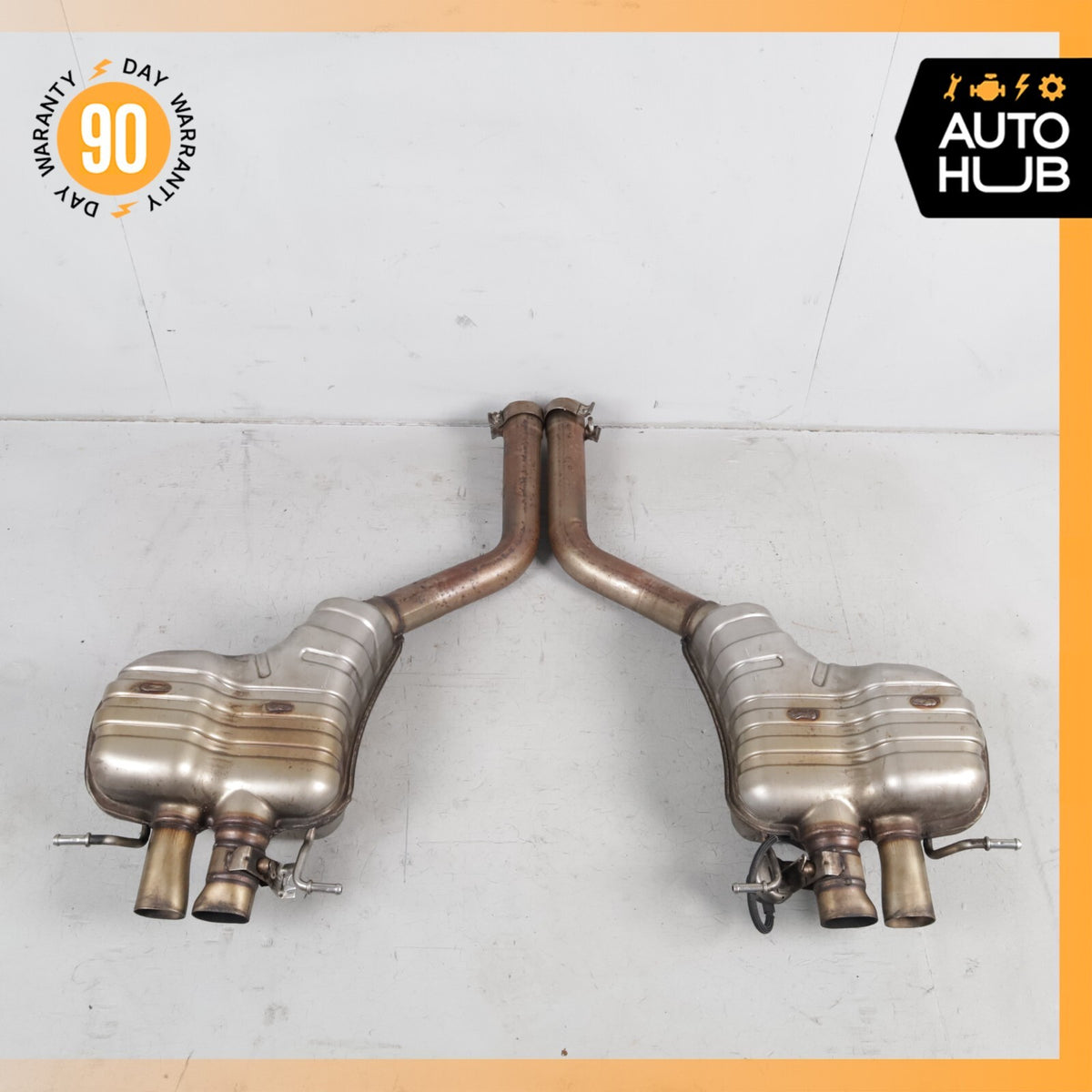 Bentley Continental GTC Speed Exhaust Muffler Mufflers Right & Left Set OEM 83k - photo 5