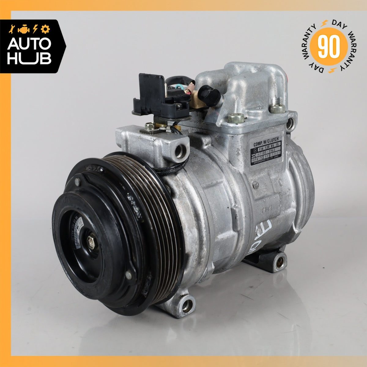 86-93 Mercedes W124 300E 300TE A/C Air Conditioning Compressor OEM - photo 2