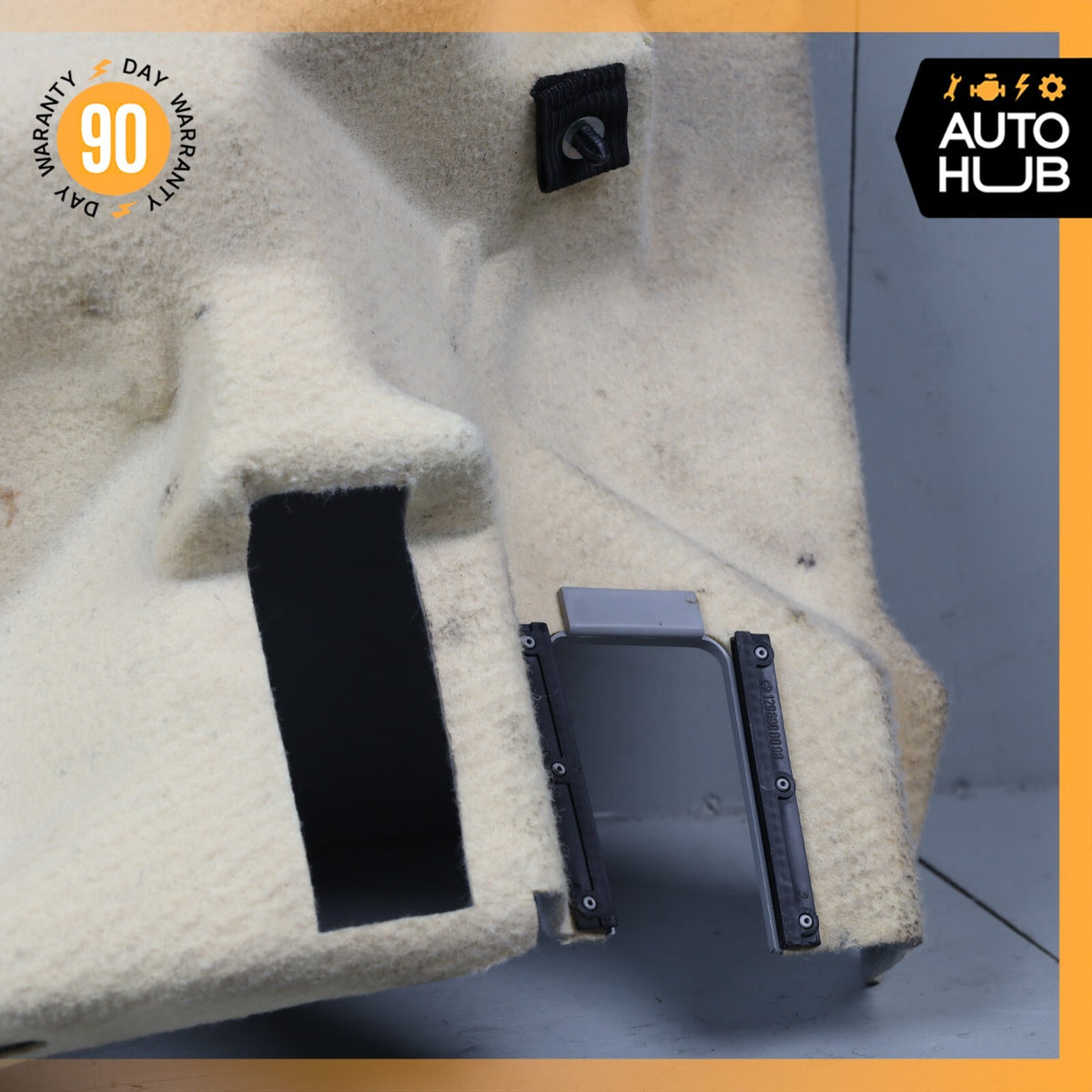 90-02 Mercedes R129 SL500 SL320 Trunk Carpet Fuel Tank Lining Molding Cover OEM - photo 16