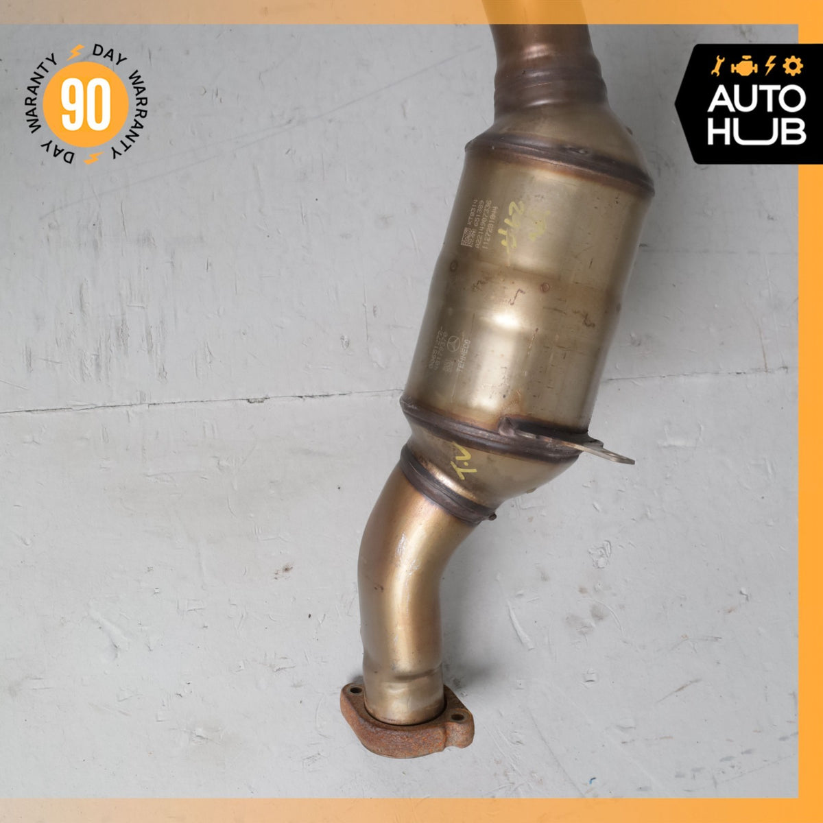 11-14 Mercedes W221 S550 Engine Exhaust Downpipe Resonator Set 2214907336 OEM - photo 16