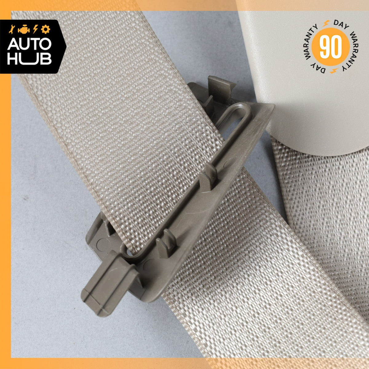 04-05 Cadillac XLR Left Driver Seatbelt Seat Belt Retractor Beige 89023213 OEM - photo 8