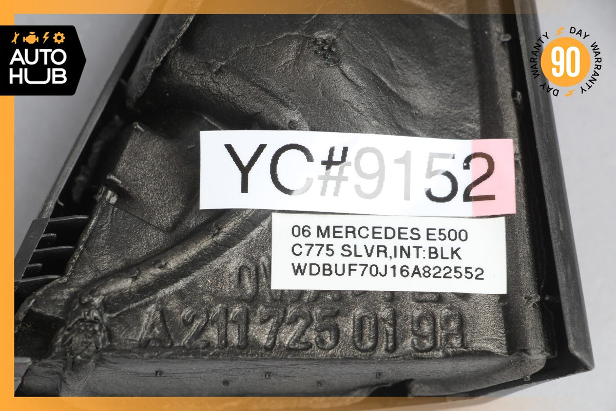 03-06 Mercedes W211 E500 E55 Tweeter Speaker Cover Left Driver Side Black OEM - photo 10