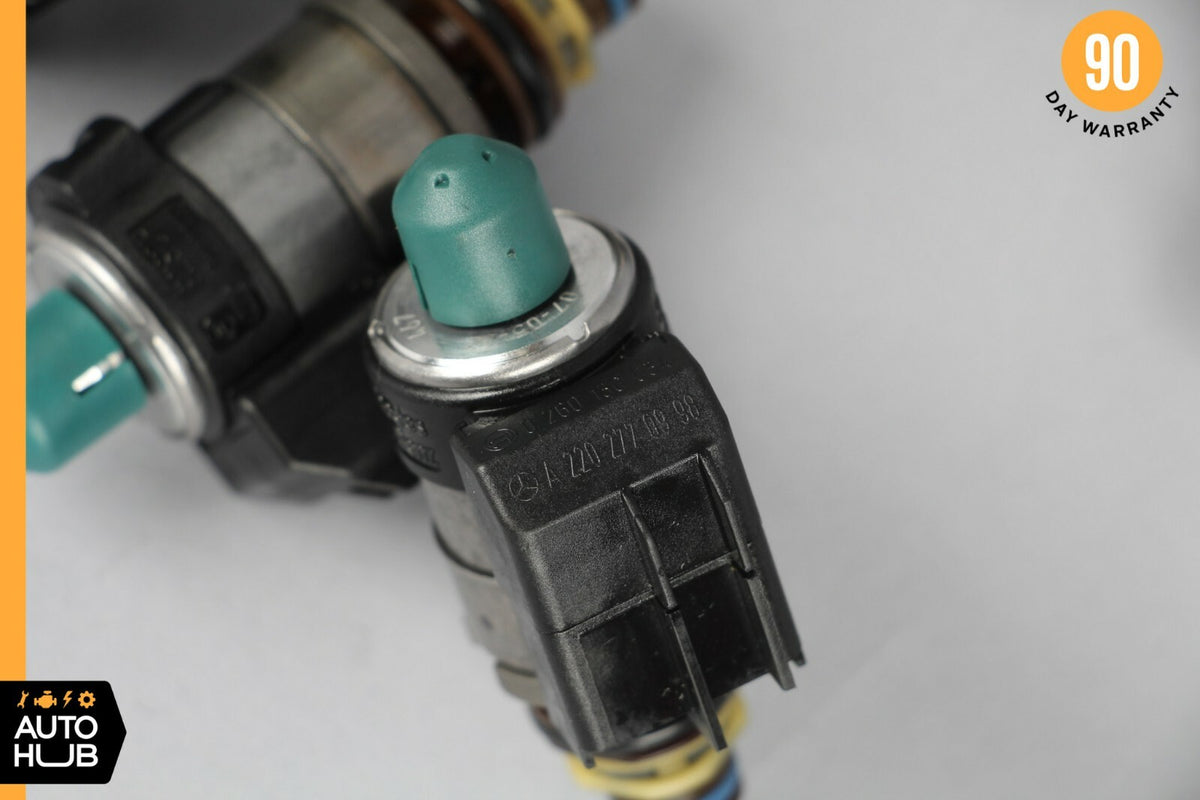 Mercedes S500 CL550 722.9 Transmission Solenoid Valve Blue & Black Caps Set of 8 - photo 11