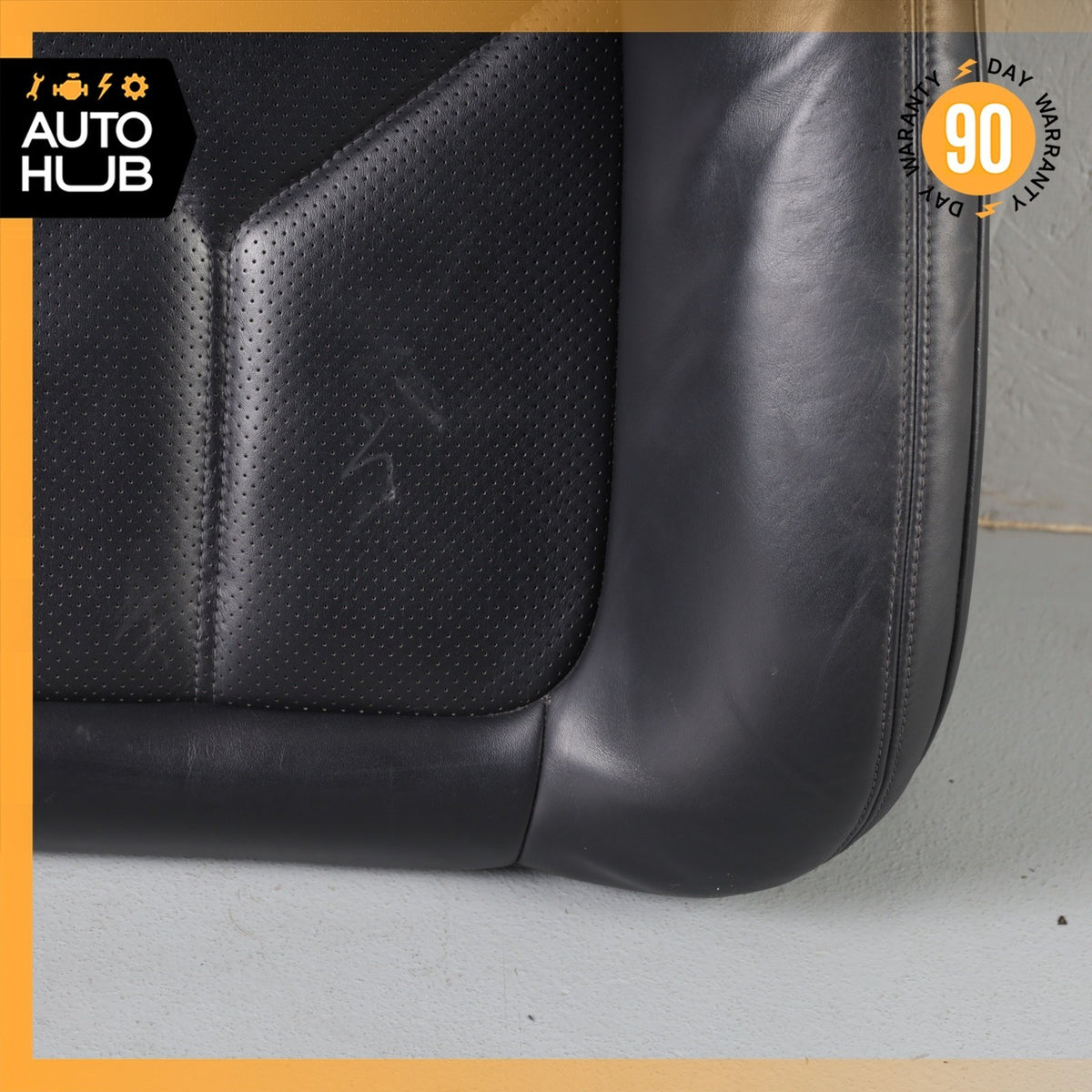 15-18 Porsche Macan 95B Front Left Side Seat Upper Cushion Leather Black OEM - photo 5
