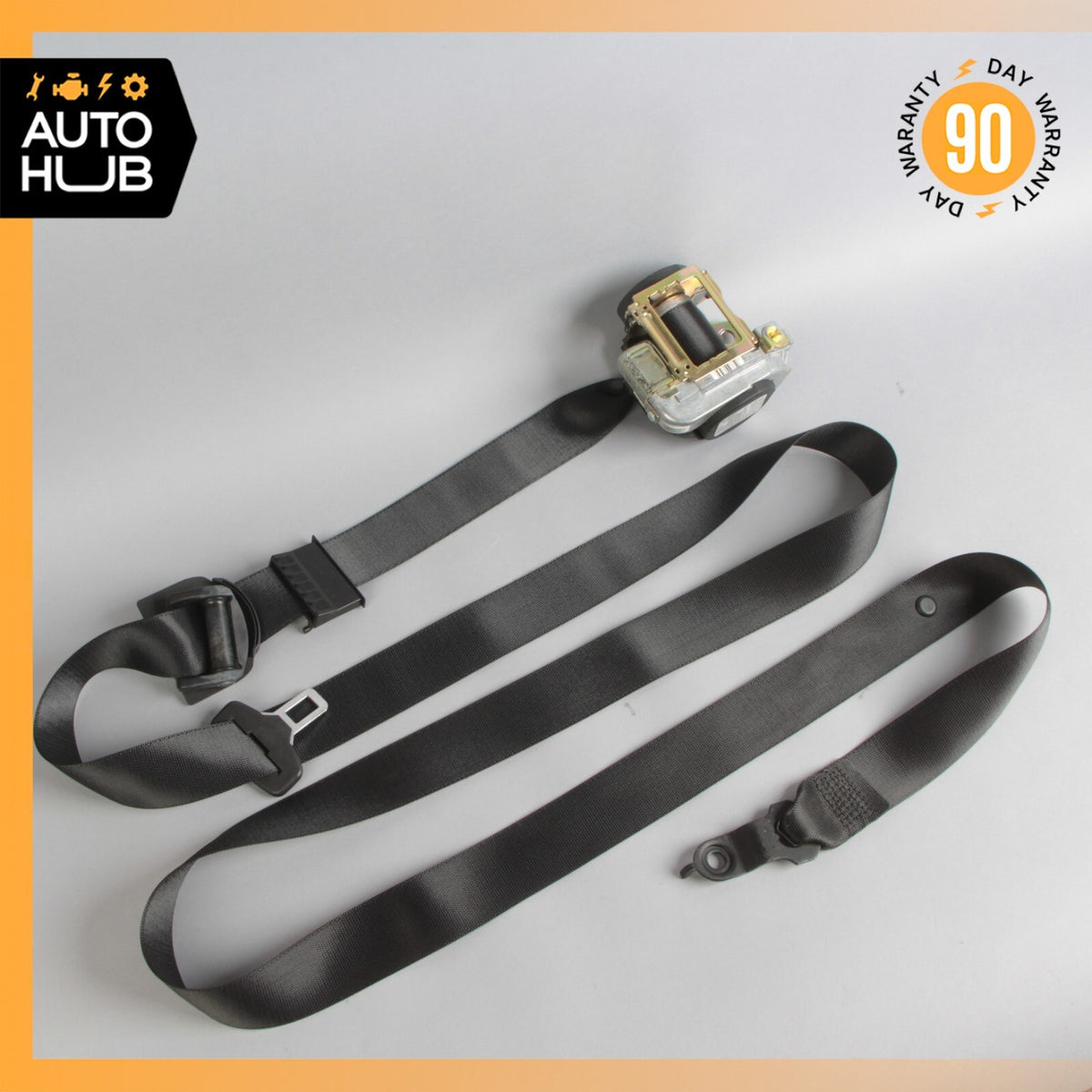 03-06 Mercedes W211 E55 AMG E500 Front Right Passenger Side Seat Belt Black OEM - photo 1