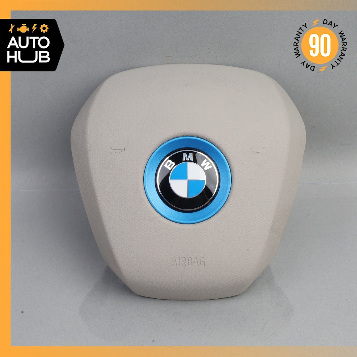BMW i3 I01 Hybrid Steering Wheel Airbag Air Bag 33687036601 OEM 58k - photo 2