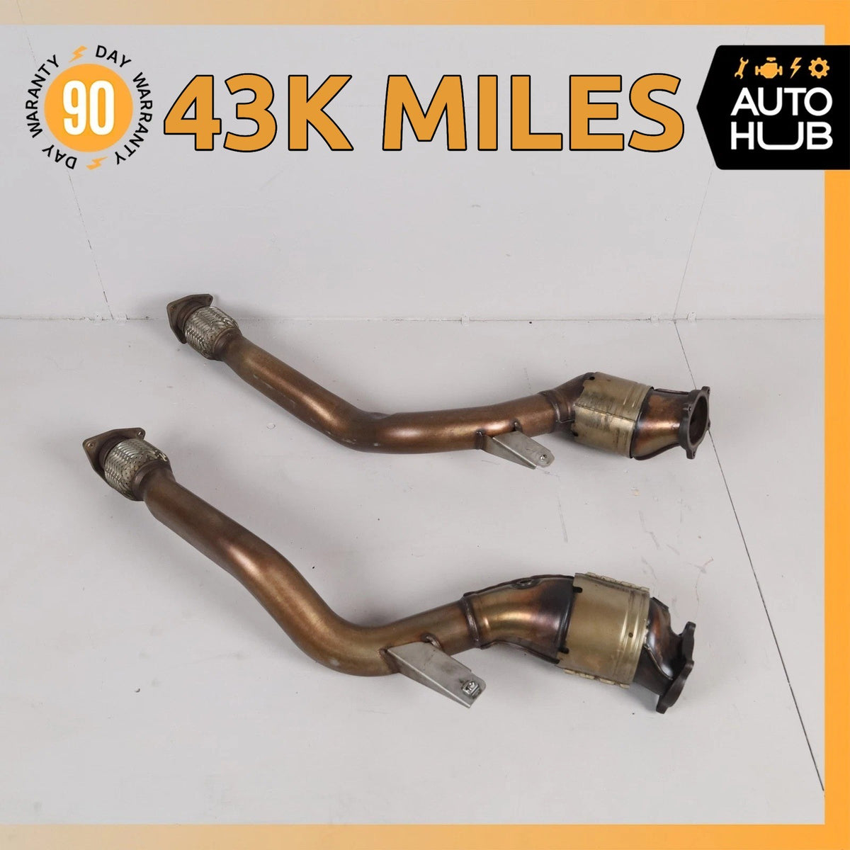 03-13 Bentley Continental GTC GT Exhaust Downpipe Left & Right Side Set OEM 43k - photo 1