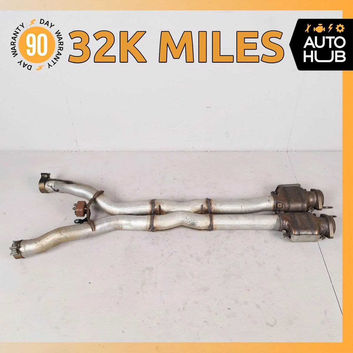 14-19 Chevrolet Corvette C7 Exhaust Mid Pipe Center Resonator Silencer OEM 32k - photo 1