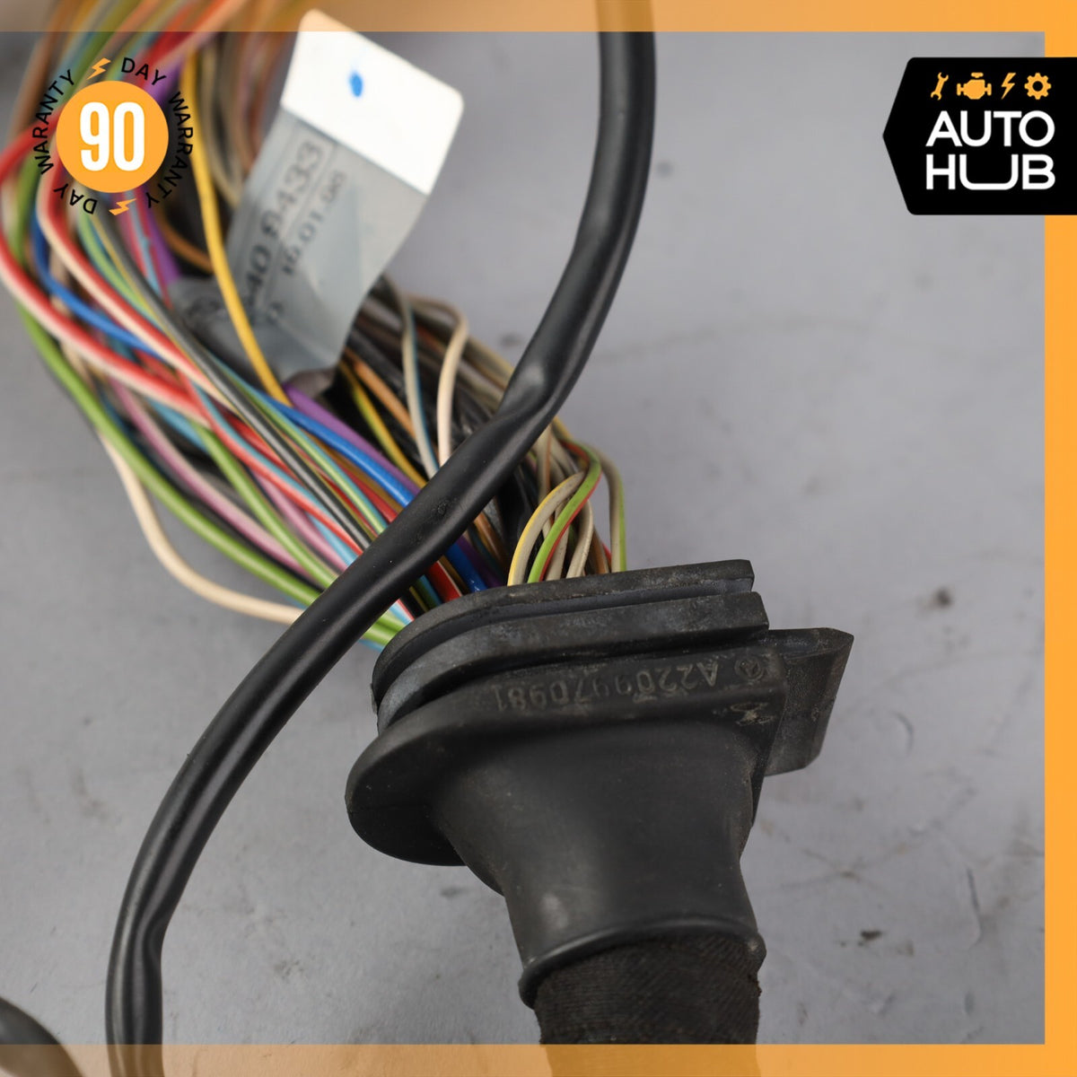 99-02 Mercedes R129 SL500 Engine Motor Cable Wire Wiring Harness 1295409433 OEM - photo 17