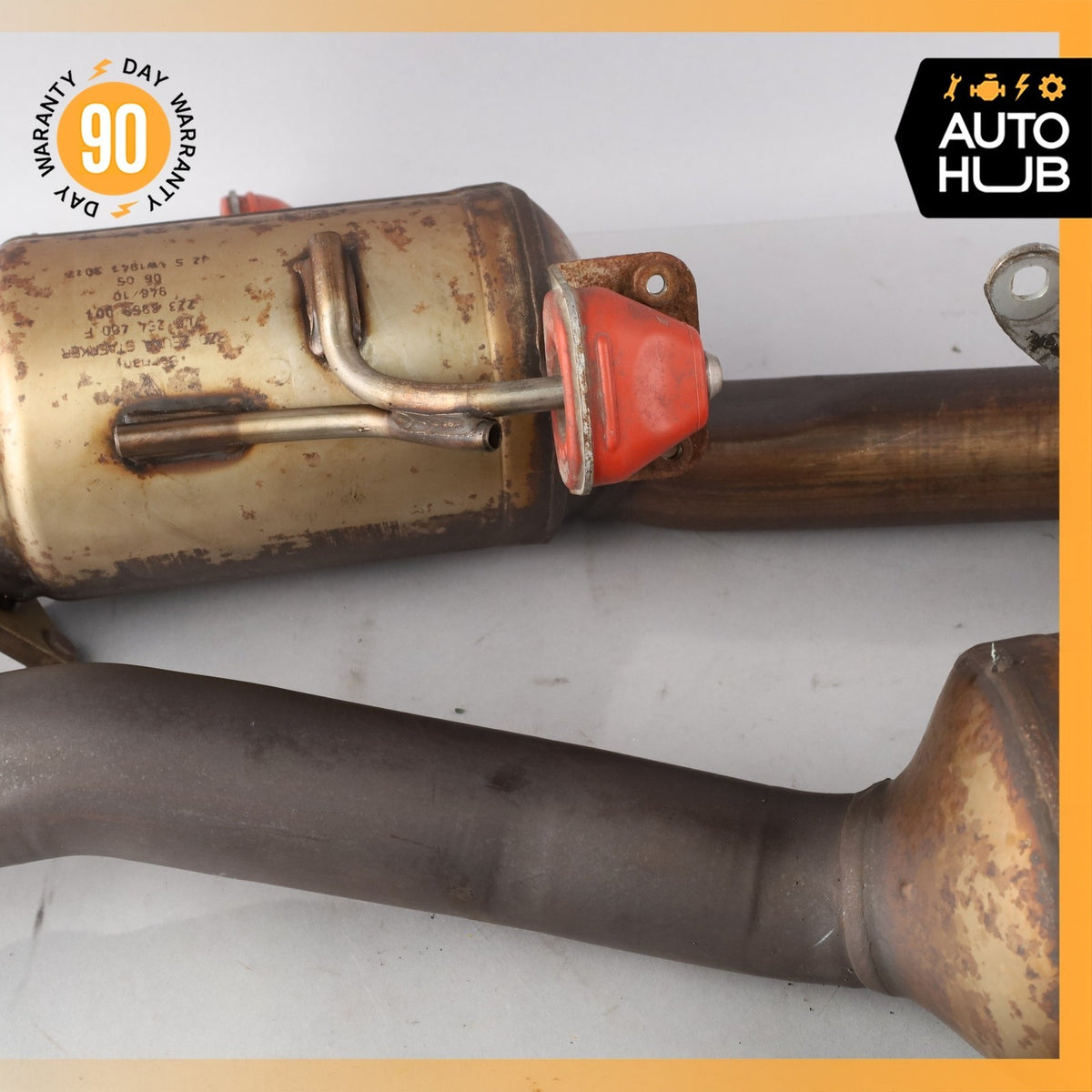 Porsche Cayenne 955 Turbo Rear Engine Exhaust Downpipe Left & Right Side Set OEM - photo 9