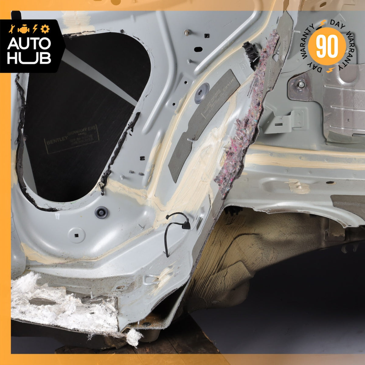 03-10 Bentley Continental GT Coupe Rear Right Side Quarter Panel Cut OEM - photo 22