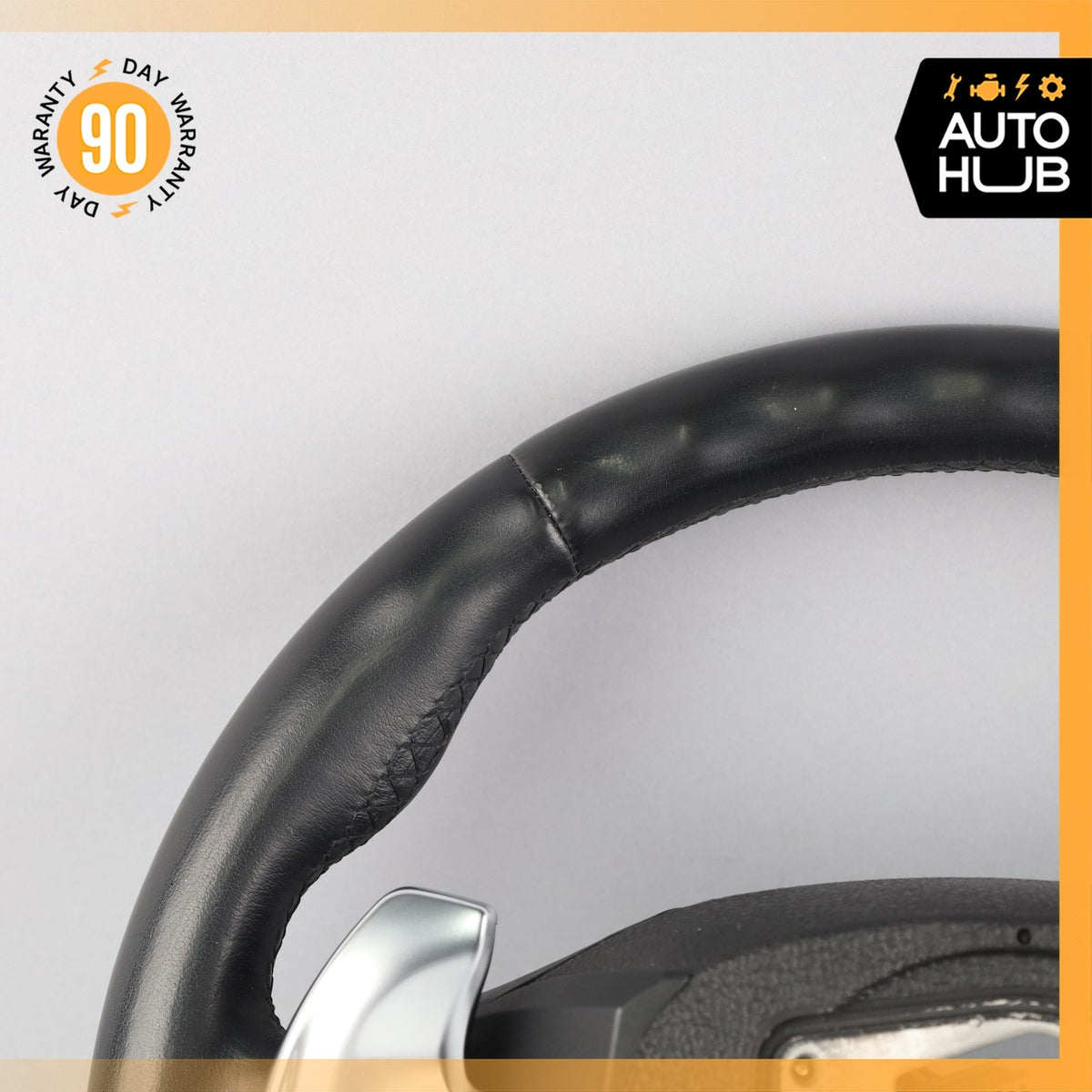 14-19 BMW F10 528i 650i Sport Leather Heated Steering Wheel 32306867286 OEM - photo 13