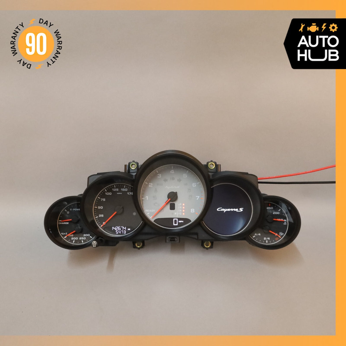 2012 Porsche Cayenne 958 Hybrid S Instrument Speedometer Cluster OEM 142k - photo 2