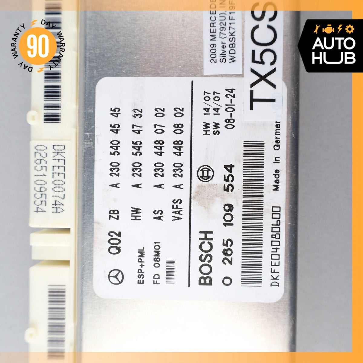 Mercedes R230 SL550 SL600 ESP Electronic Stability Control ABS PML Module  81k - photo 8