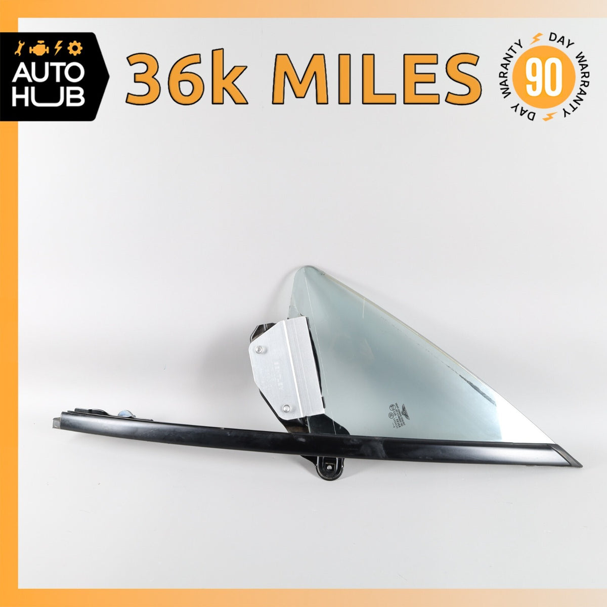 03-10 Bentley Continental GT Front Left Side Door Vent Window Glass OEM 36k - photo 1
