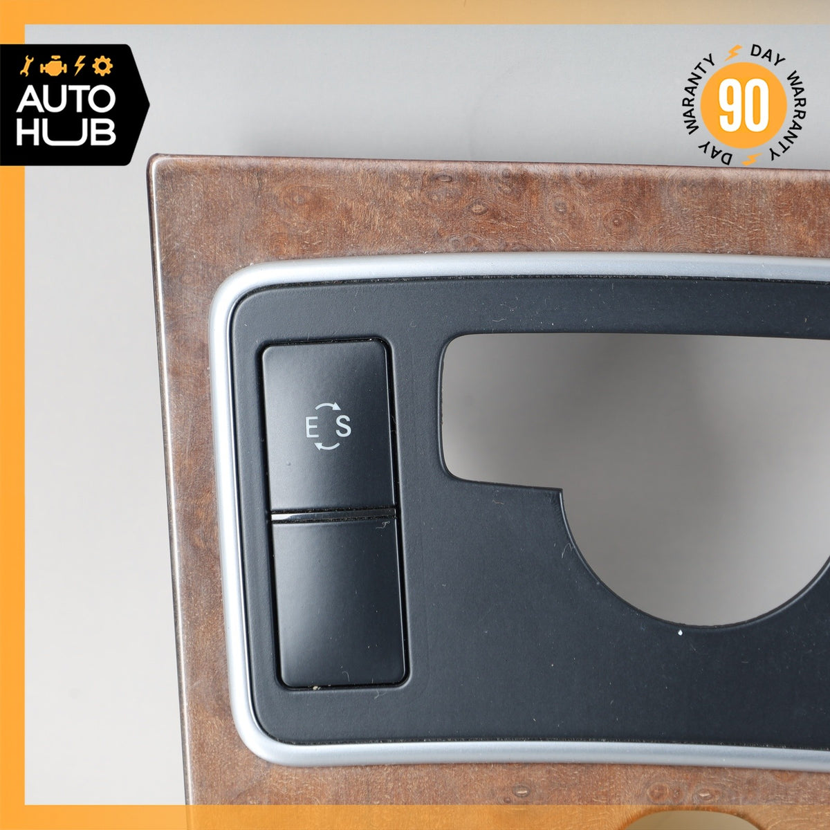 10-13 Mercedes W212 E400 E350 E550 Center Console Switch Trim Bezel Wood OEM - photo 3