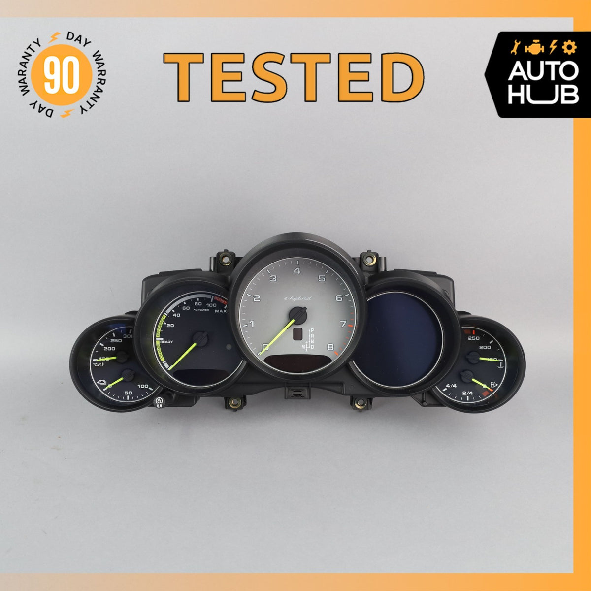 15-16 Porsche Cayenne 958 E-Hybrid Instrument Speedometer Cluster OEM 126k - photo 1