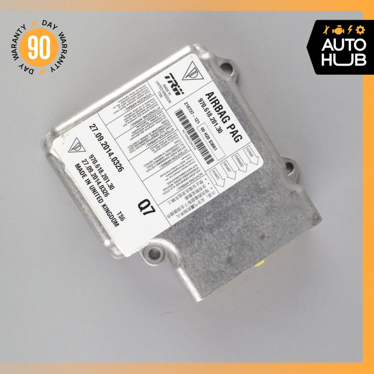 Porsche Panamera 970 Hybrid S Airbag Air Bag Sensor SRS Control Module OEM - photo 2