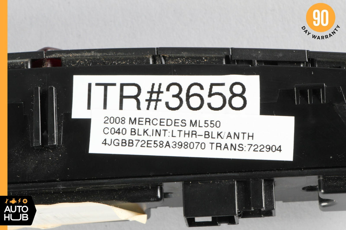 06-12 Mercedes W164 GL450 ML550 Dash Hazard Heated Seats ESP Control Panel OEM - photo 12