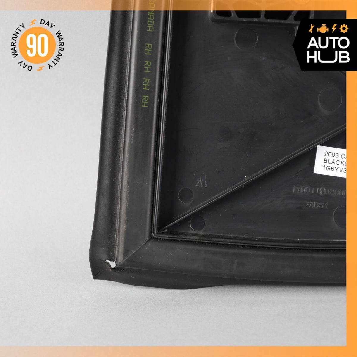 04-09 Cadillac XLR Left Driver Side Hard Top Hinge Cover Flap Trim Black OEM - photo 11