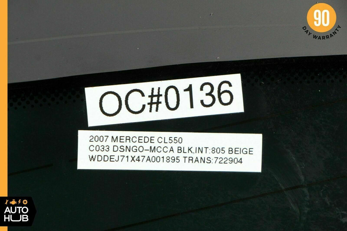 07-14 Mercedes W216 CL550 CL63 AMG Rear Back Glass Windshield Wind Shield OEM - photo 12