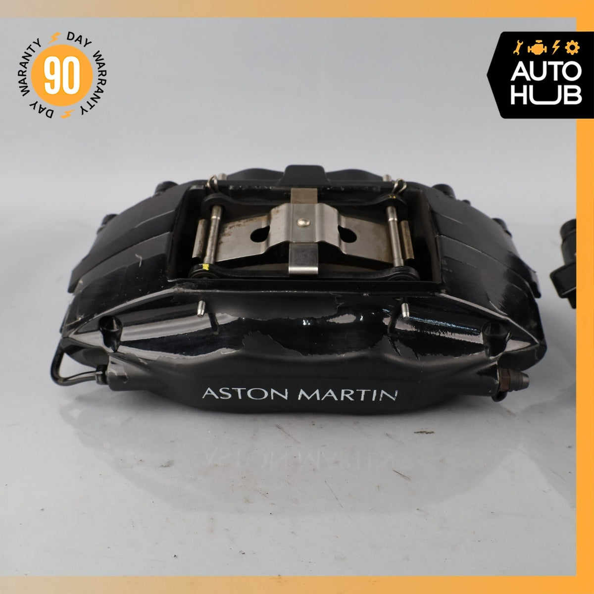 03-04 Aston Martin DB7 Vantage Front Brake Caliper Set Black 28124627AA OEM 38k - photo 3