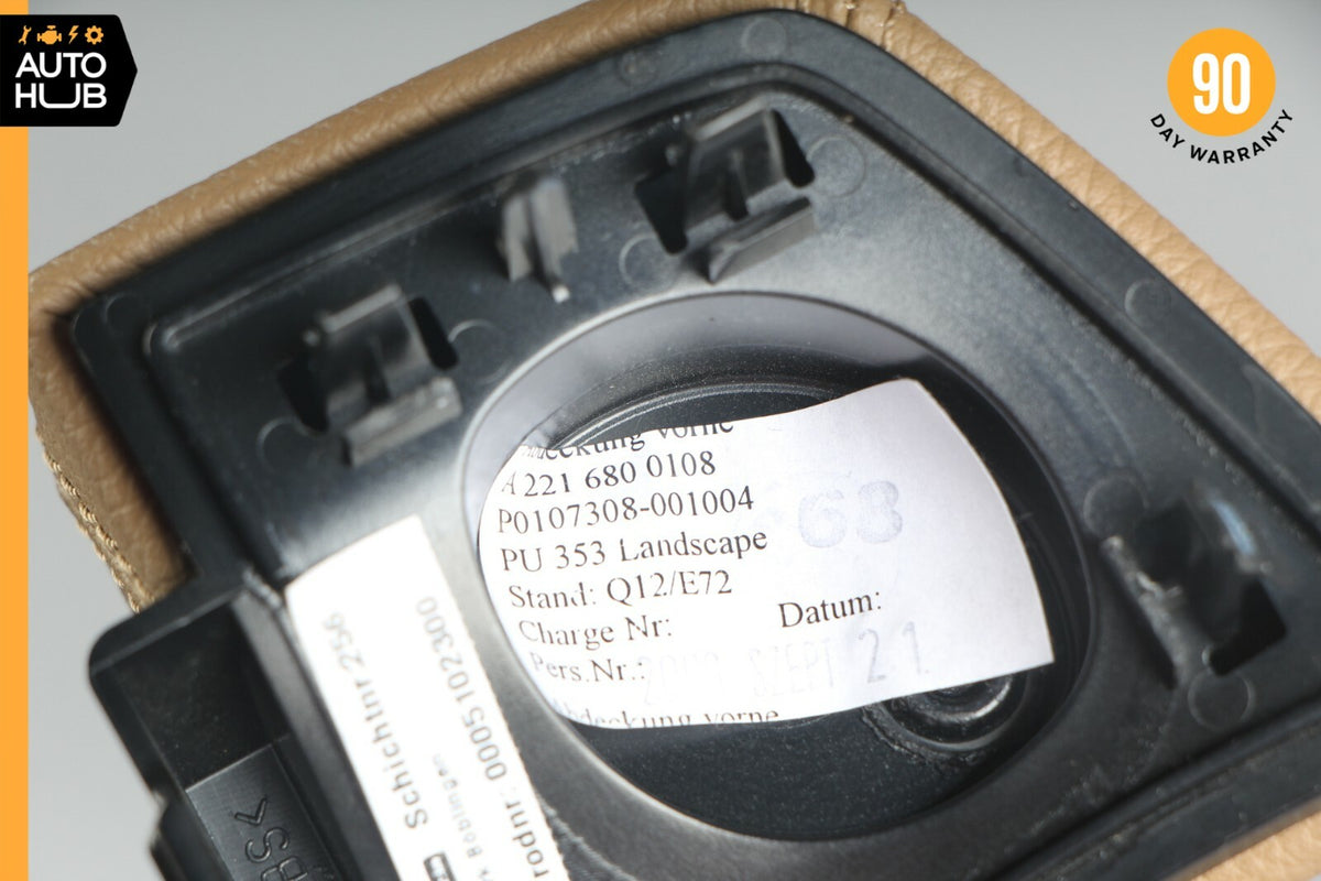 07-13 Mercedes W221 S550 S400 S350 Center Console Trim Brown OEM - photo 11