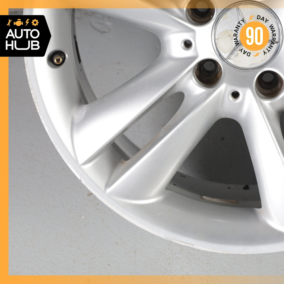 Mercedes W209 CLK350 SLK350 7.5 x 17 17" Front Wheel Rim Silver 2094014102 OEM - photo 4