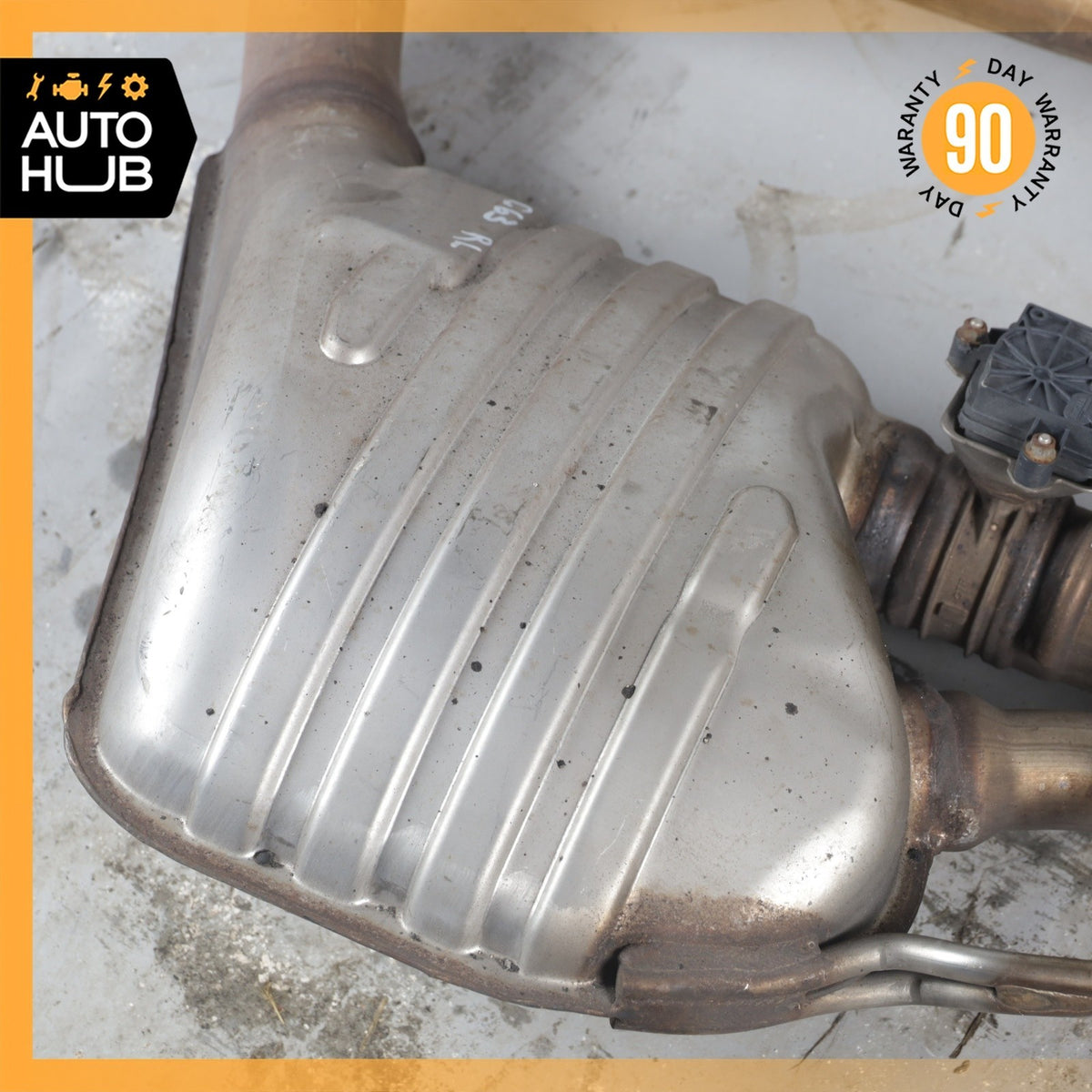 17-18 Mercedes W205 C63 AMG M177 Exhaust Muffler Mufflers w/ Valves OEM 64k - photo 6