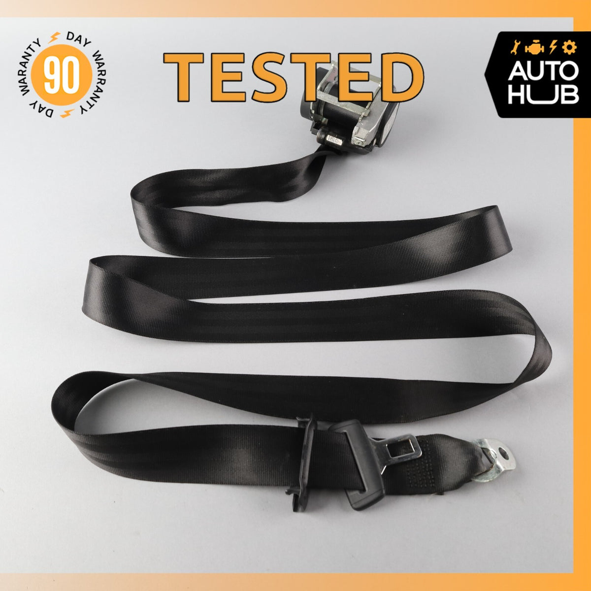 07-11 Bentley Continental GTC Rear Right or Left Side Seat Belt Black OEM - photo 1