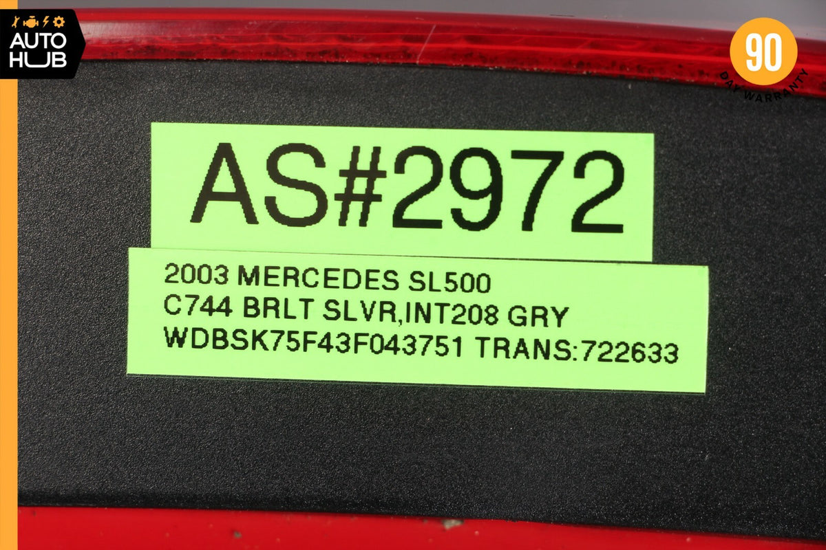 03-06 Mercedes R230 SL500 SL600 Tail Light Tail Lamp Rear Left Driver Side OEM - photo 13