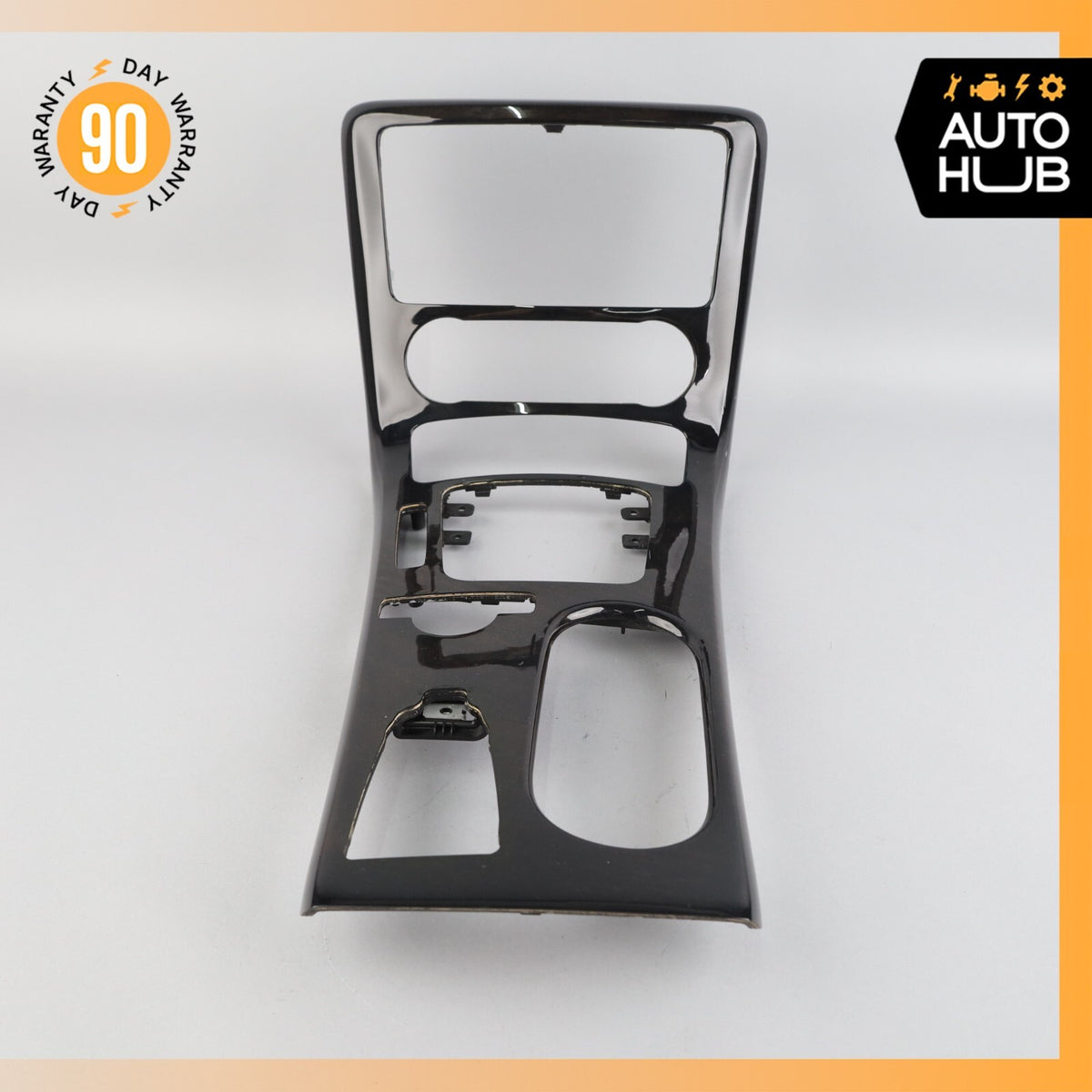 12-16 Mercedes R172 SLK250 Center Console Trim Bezel Black Ash Wood OEM 40k - photo 6