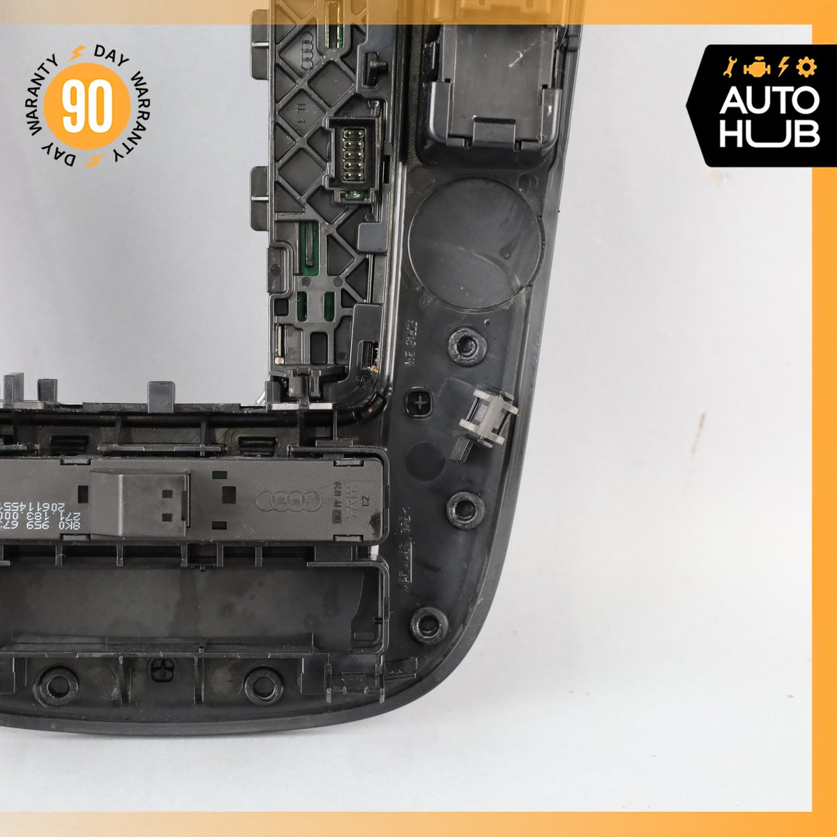 10-12 Audi B8 A4 Center Console Shifter Cover Trim Panel Bezel w/ Switch OEM - photo 18