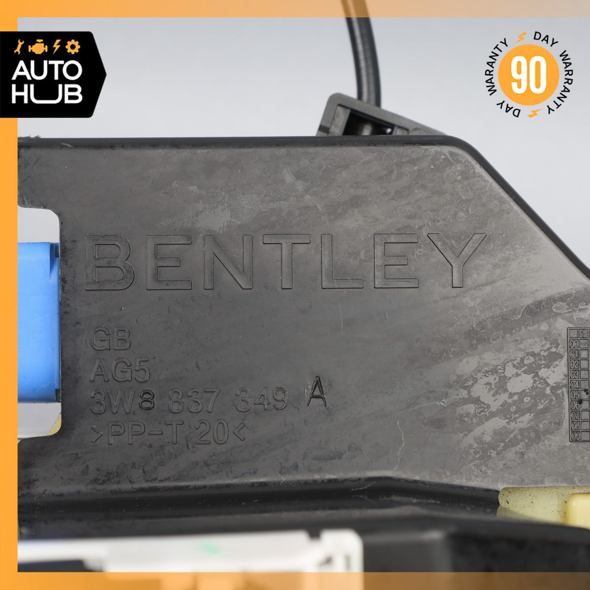 03-11 Bentley Continental GT GTC Left Side Door Lock Latch 3W8837349A OEM 87k - photo 8