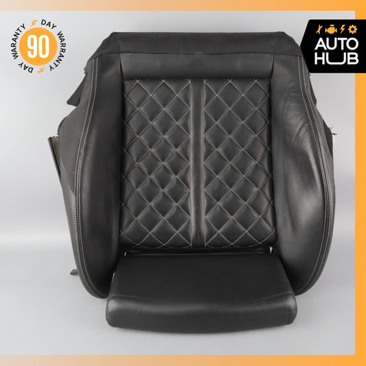 13-18 Audi C7 S6 Front Left Lower Bottom Sport Seat Cushion Leather Black OEM - photo 1