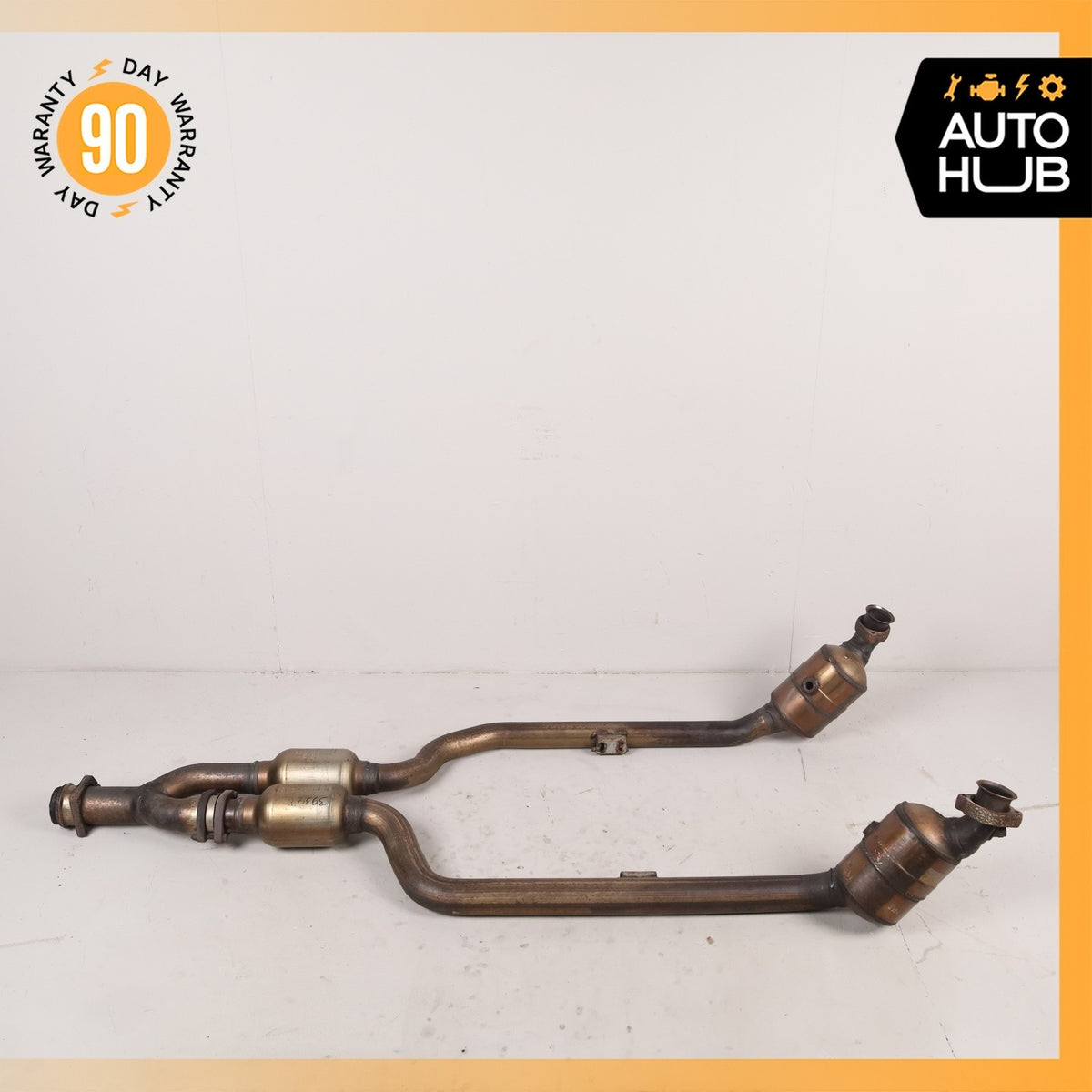 Mercedes W209 CLK350 C350 RWD Engine Exhaust Downpipe Left & Right Side Set OEM - photo 1