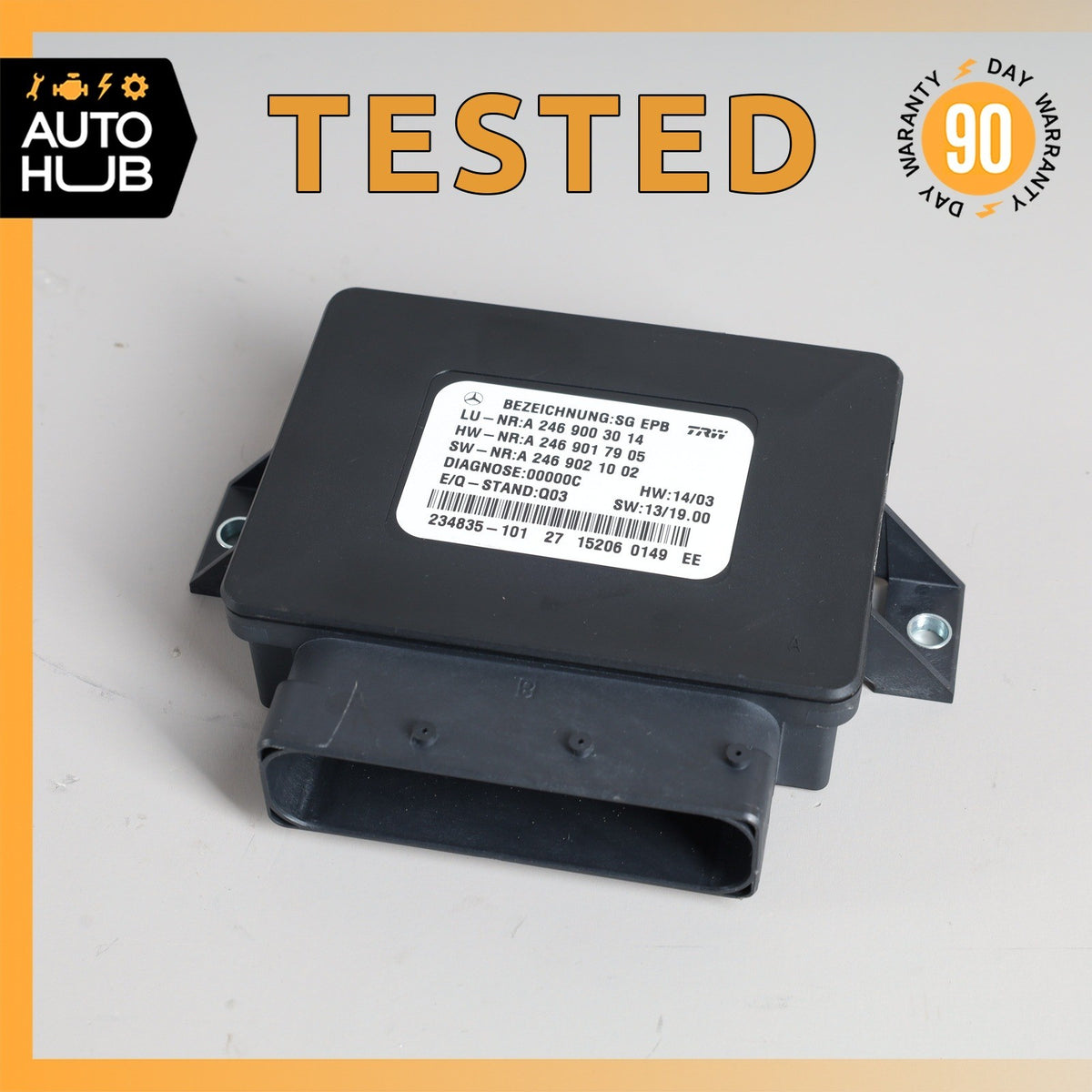12-16 Mercedes X166 GL350 SLK350 Hand Parking Brake Control Module Unit OEM - photo 1