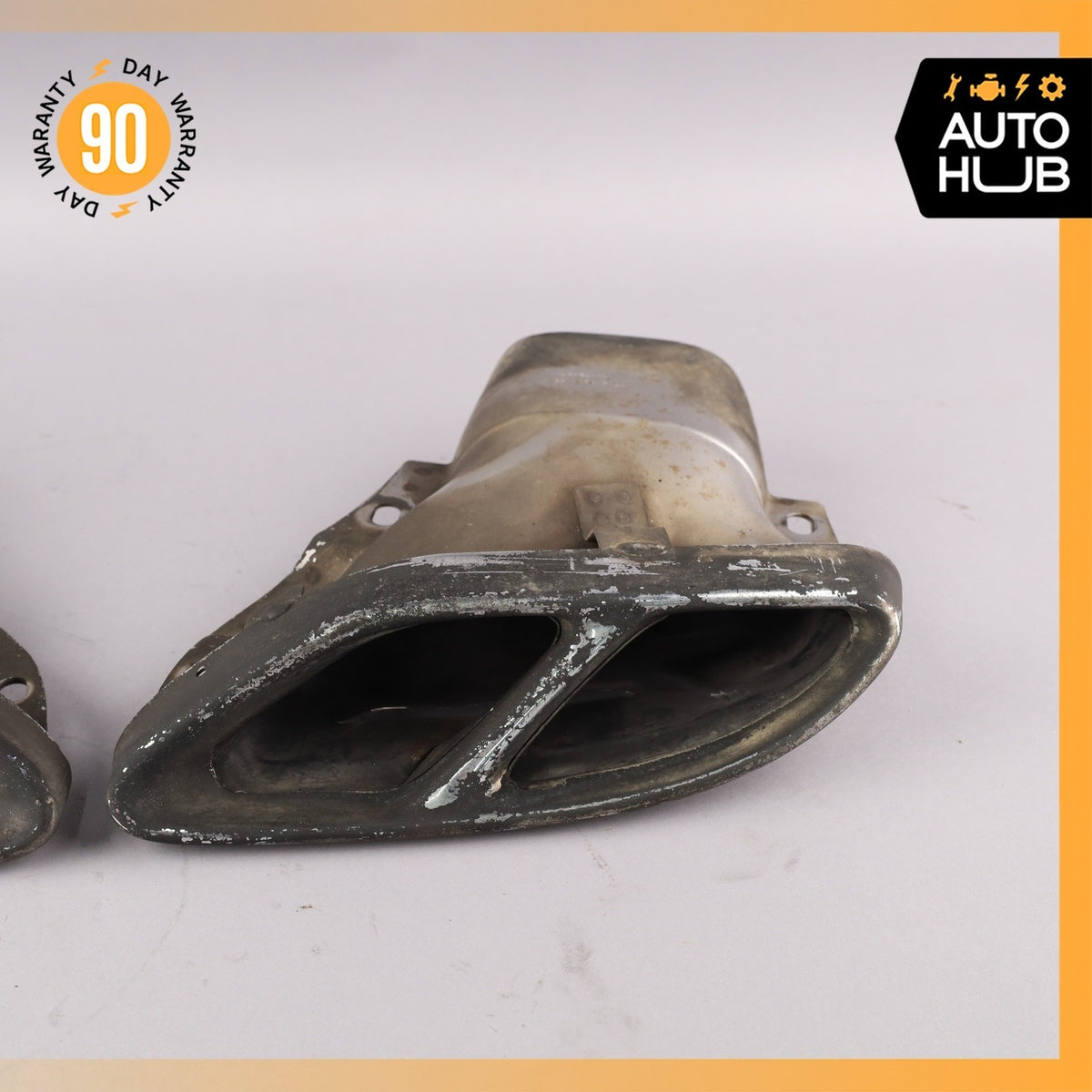 Mercedes W213 E43 AMG M276 Left & Right Side Exhaust Mufflers Tips Set OEM 77k - photo 4
