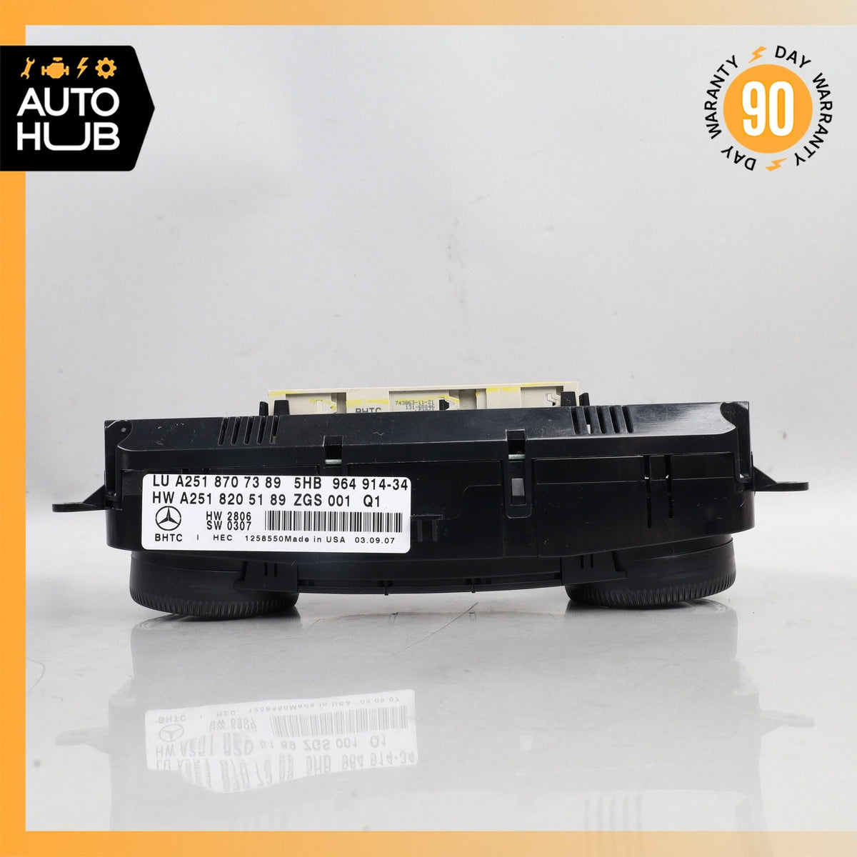 06-13 Mercedes X164 GL450 GL550 Front A/C Heater Climate Control Switch Unit OEM - photo 7