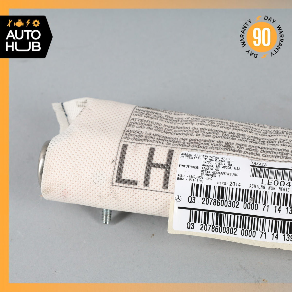 Mercedes W207 E350 C250 E550 Front Left Driver Side Seat Airbag Air Bag OEM - photo 3