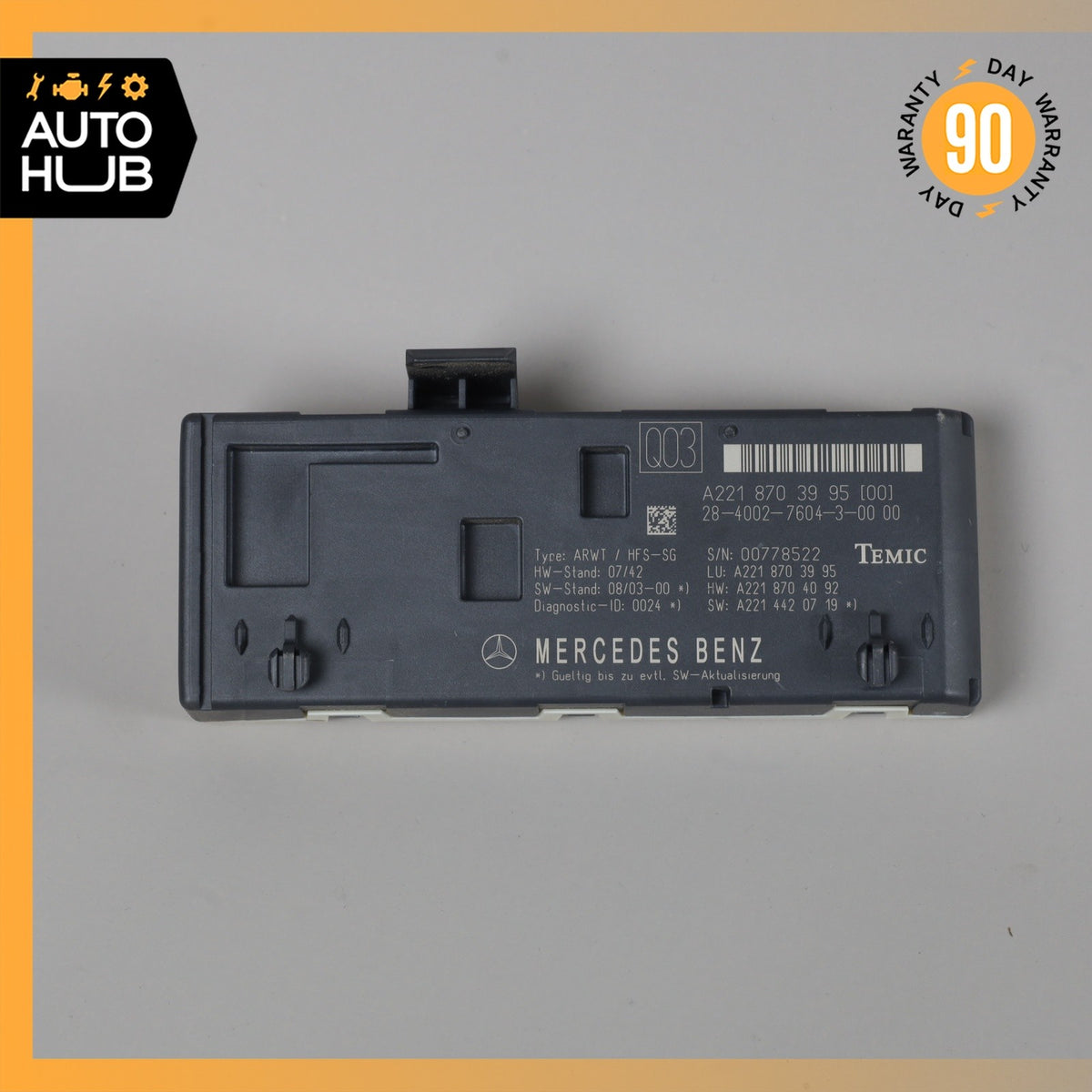 07-14 Mercedes W221 S550 S400 CL550 Trunk Release Remote Open Close Module OEM - photo 5