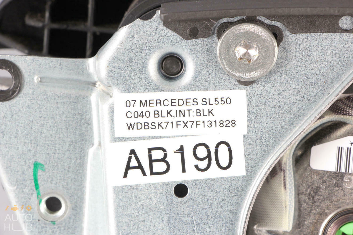 Mercedes R230 SL500 E350 CLK500 Steering Wheel Airbag Air Bag Black OEM - photo 11