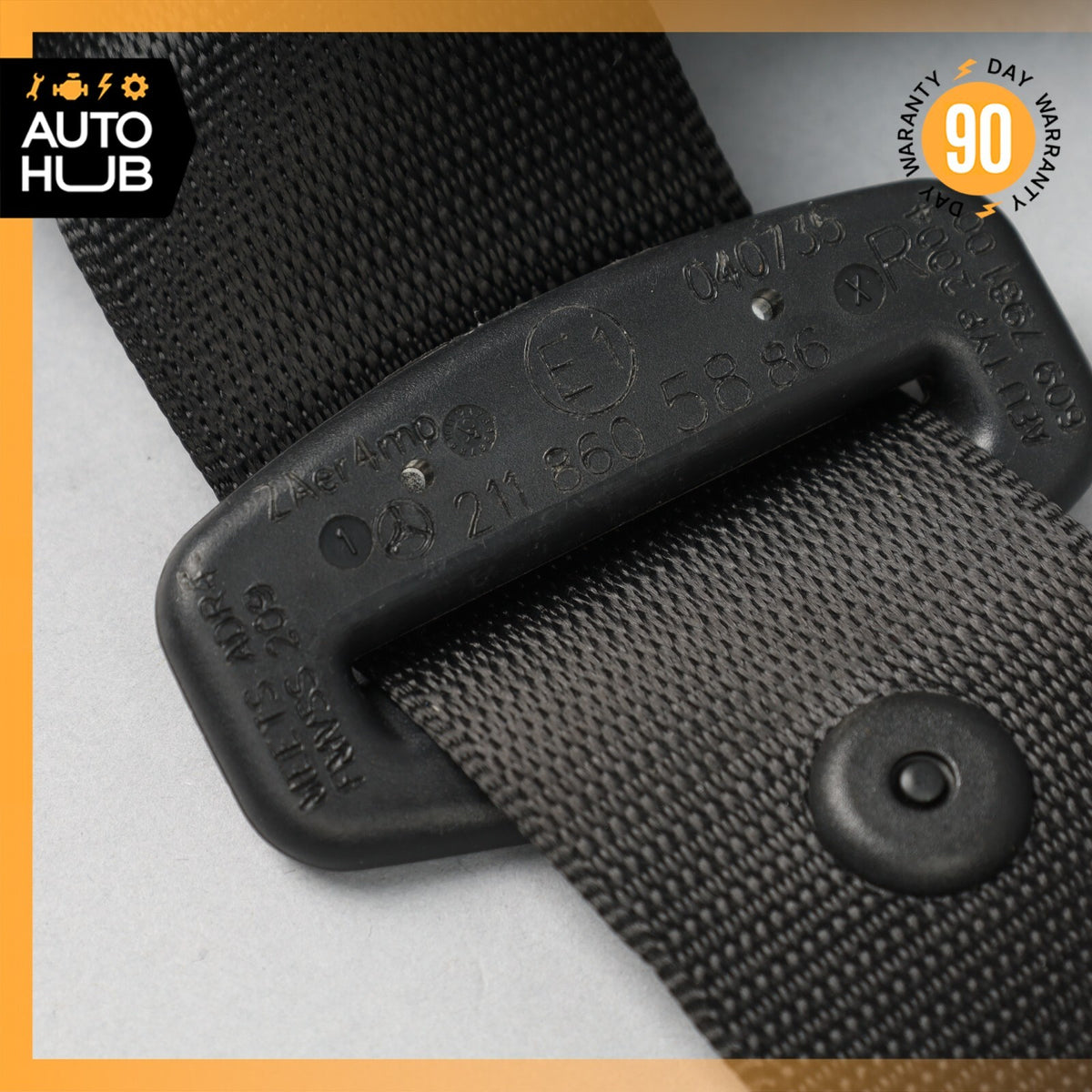 07-09 Mercedes W219 CLS550 E550 Front Right Passenger Side Seat Belt Black OEM - photo 19