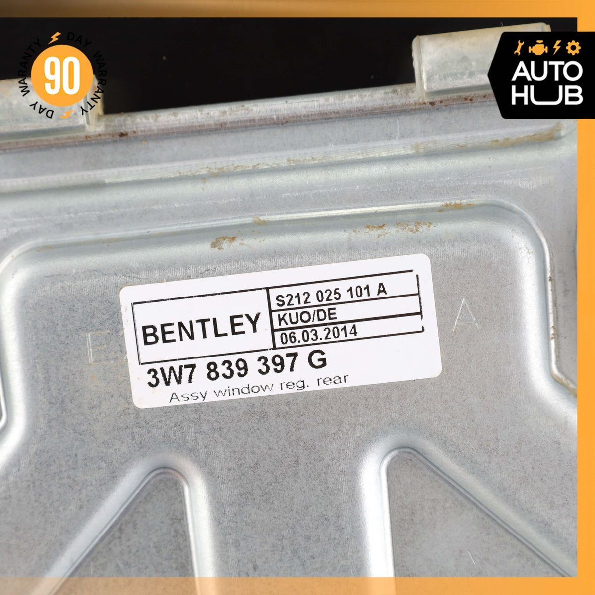 12-18 Bentley Continental GTC Rear Left Driver Quarter Window Regulator OEM 11k - photo 11