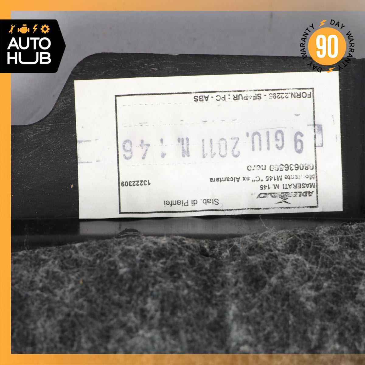 Maserati GranTurismo M145 Rear Left Side Interior Trim Panel C Pillar OEM 61k - photo 19