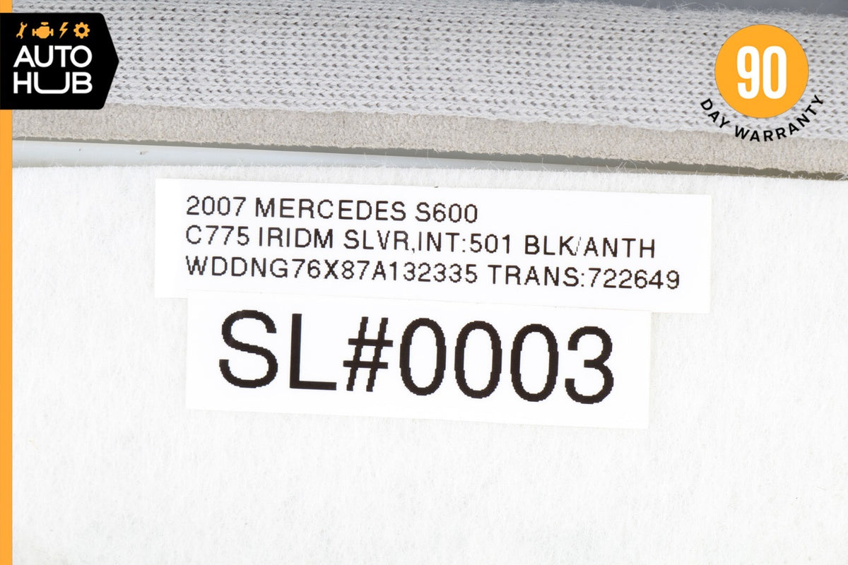 07-13 Mercedes W221 S600 S400 S550 Front Left Side A Pillar Trim Panel Suede OEM - photo 12