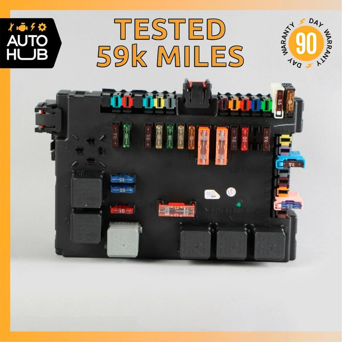 10-14 Mercedes W216 CL550 Rear Trunk Fuse Box Relay Control 2219067100 OEM 59k - photo 1